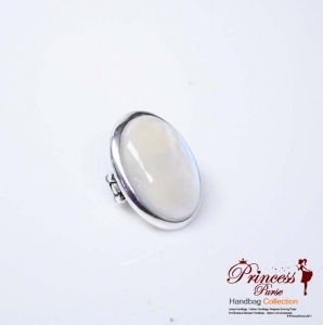 Big Face Colored Ruby Stretch Ring